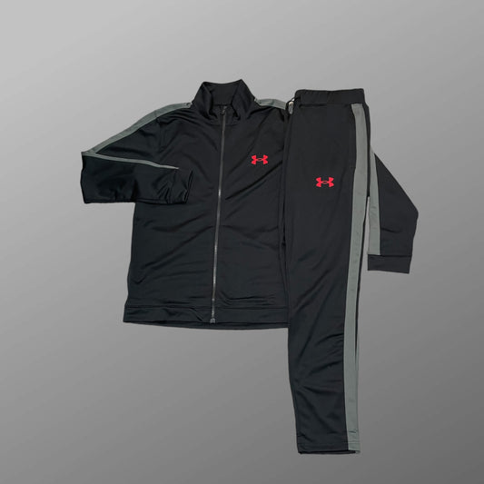 Under Armour Knit Tracksuit - Black / Grey / Red